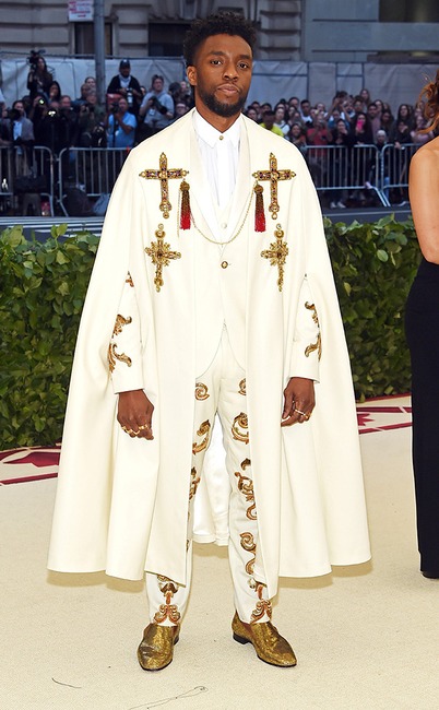 Chadwick Boseman, 2018 Met Gala, Red Carpet Fashions